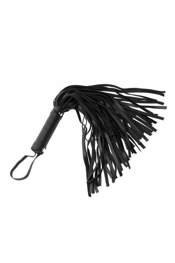 XR Brands - Strict - Pleather Pleasure Mini Flogger - Black BDSM - Tophatter Daily Deals