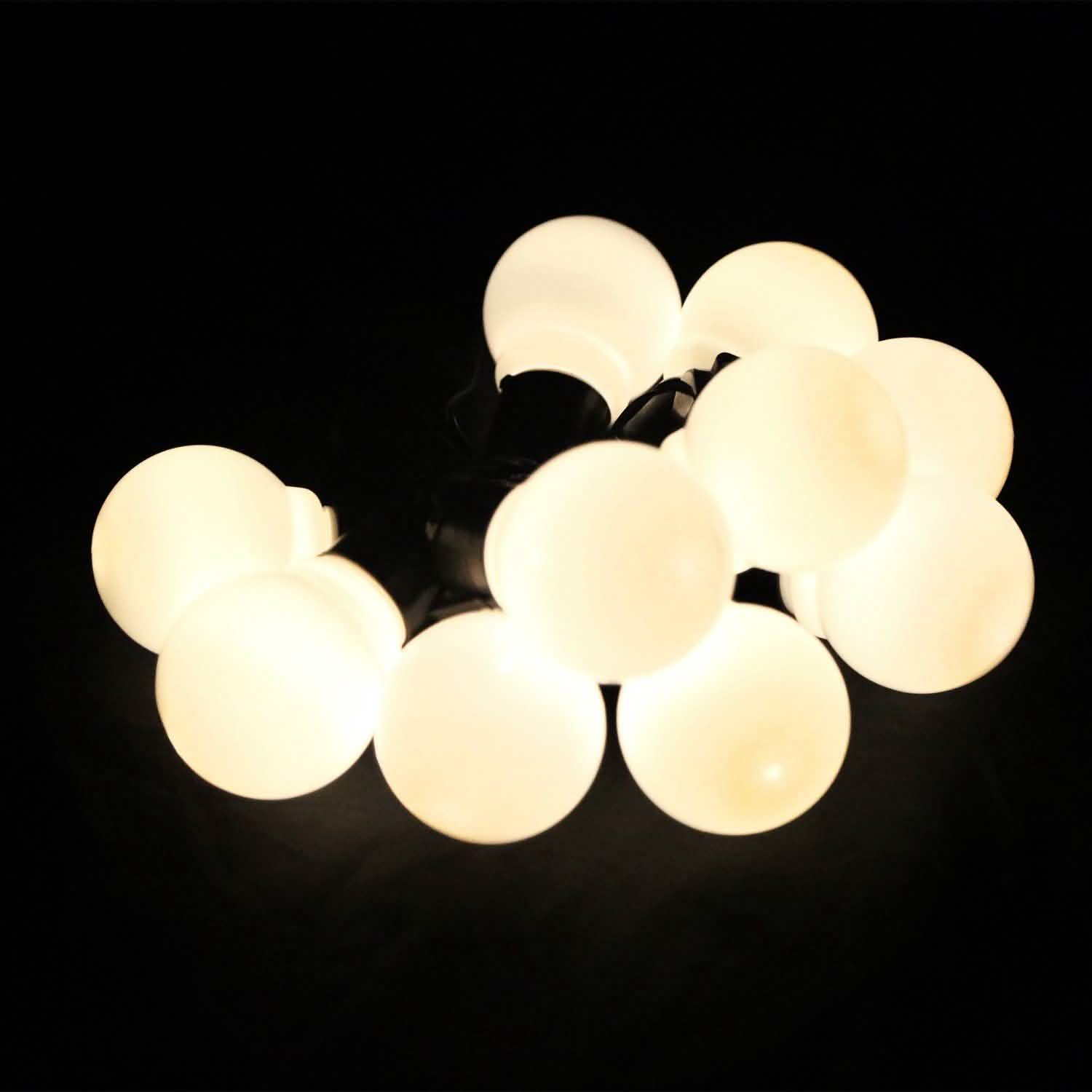 Plug-in Globe String Light Warm White Fairy Light Bulbs String & Fairy Lights - Tophatter Daily Deals