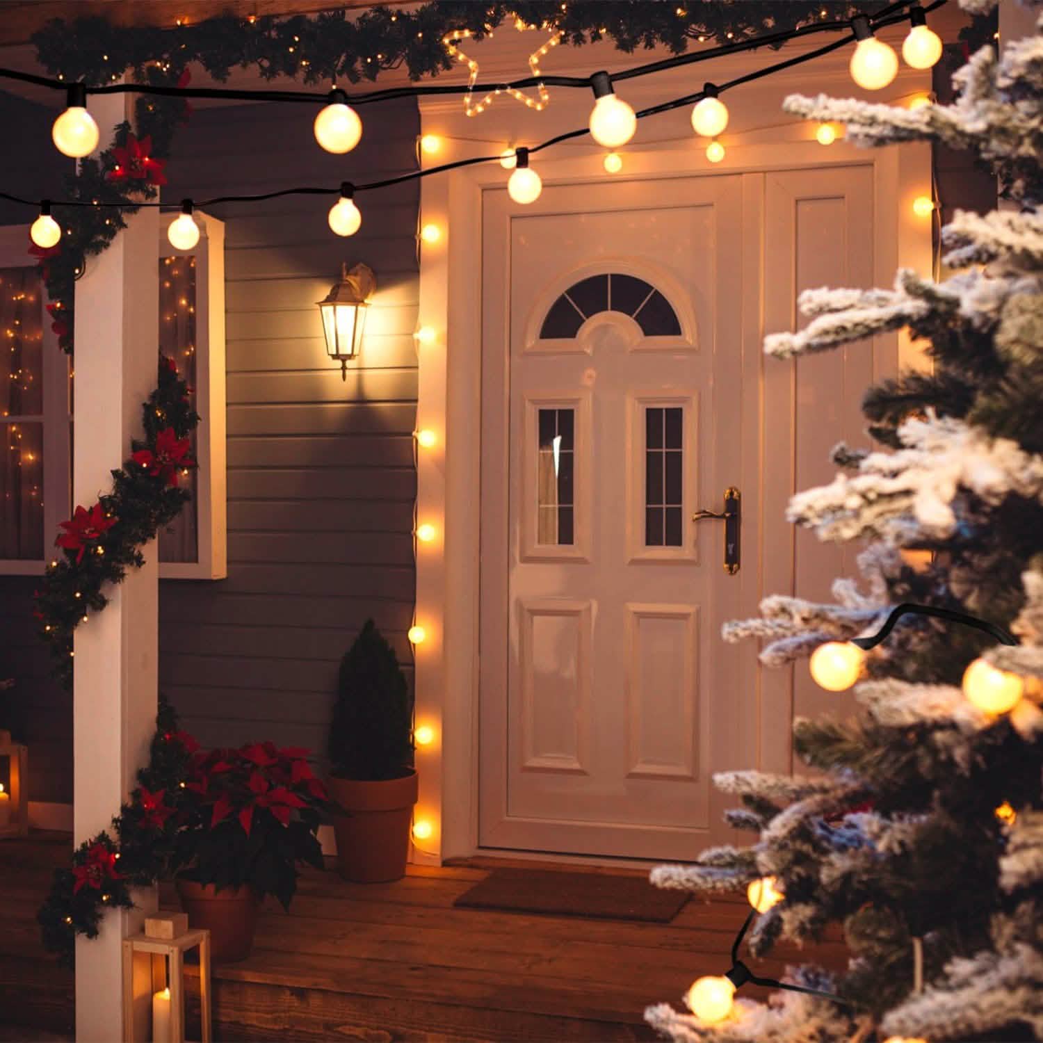 Plug-in Globe String Light Warm White Fairy Light Bulbs String & Fairy Lights - Tophatter Daily Deals
