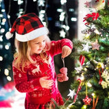 Plush Knitted Christmas Hat Seasonal Decor - Tophatter Daily Deals