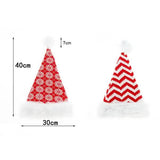 Plush Knitted Christmas Hat Seasonal Decor - Tophatter Daily Deals