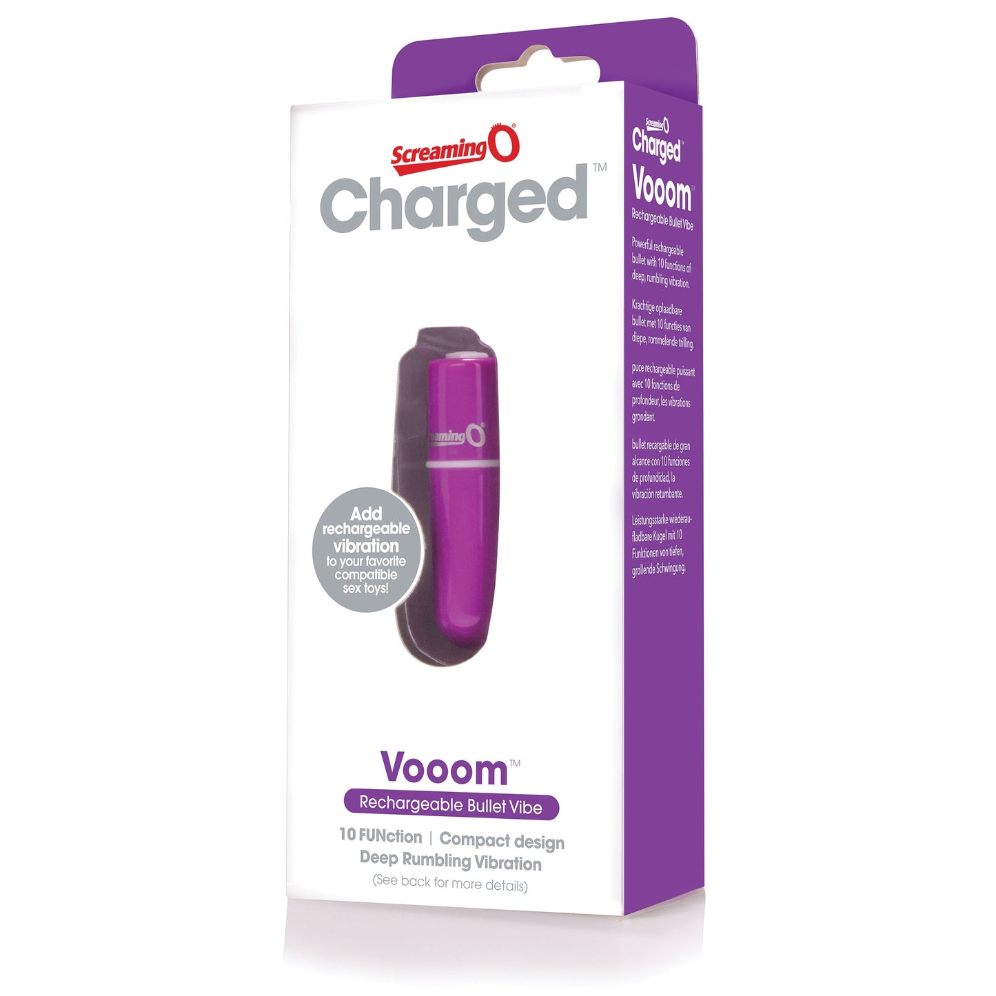 Vooom Bullet – Waterproof 10-Function Portable Bullet Vibrator > Vibrators > Mini Vibrators - Tophatter Daily Deals
