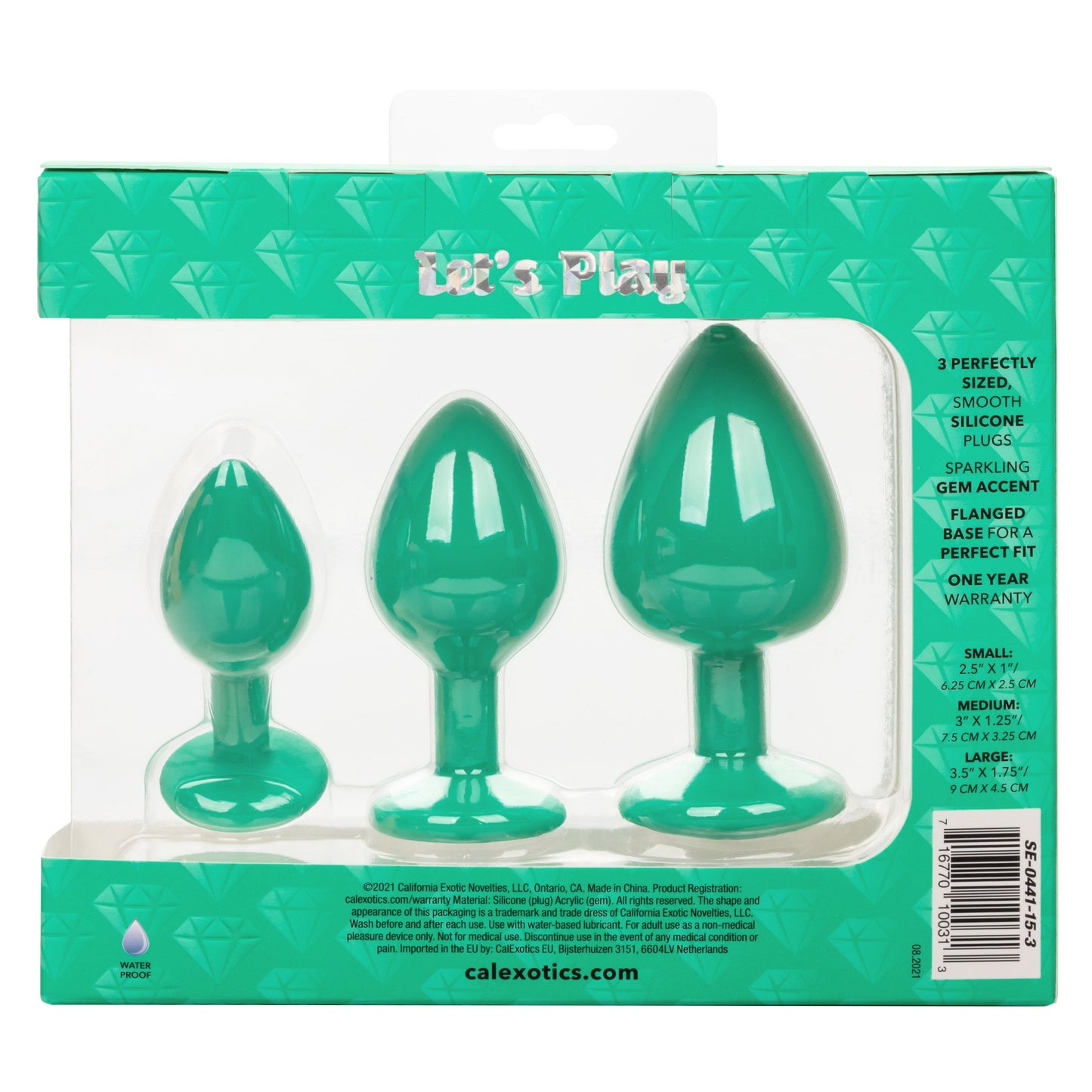 Cheeky Gems Three-Piece Set – Graduated Anal Plugs Set > Anal Range > Butt Plug Kits - Tophatter Daily Deals