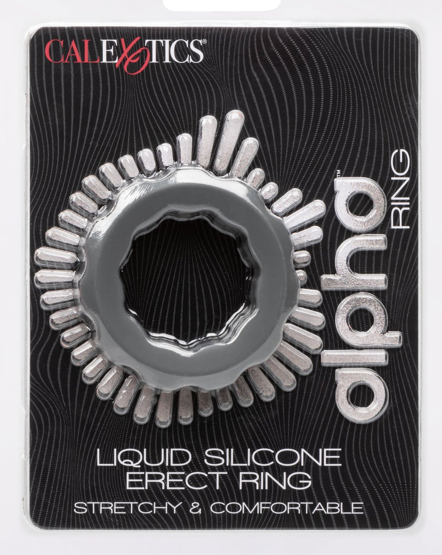 Alpha Liquid Silicone Erect Ring Stretchy Comfortable Gray Beaded Design > Cock Ring > Single - Tophatter Daily Deals