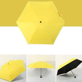 Pocket Folding Umbrella Yellow Outdoor Recreation - Tophatter Daily Deals