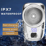 Pocket Size Shaver Wet and Dry Mens Razor Men's Grooming - Tophatter Daily Deals