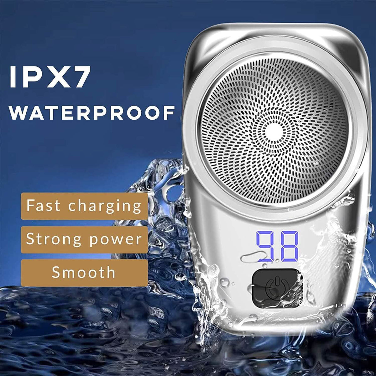 Pocket Size Shaver Wet and Dry Mens Razor Men's Grooming - Tophatter Daily Deals