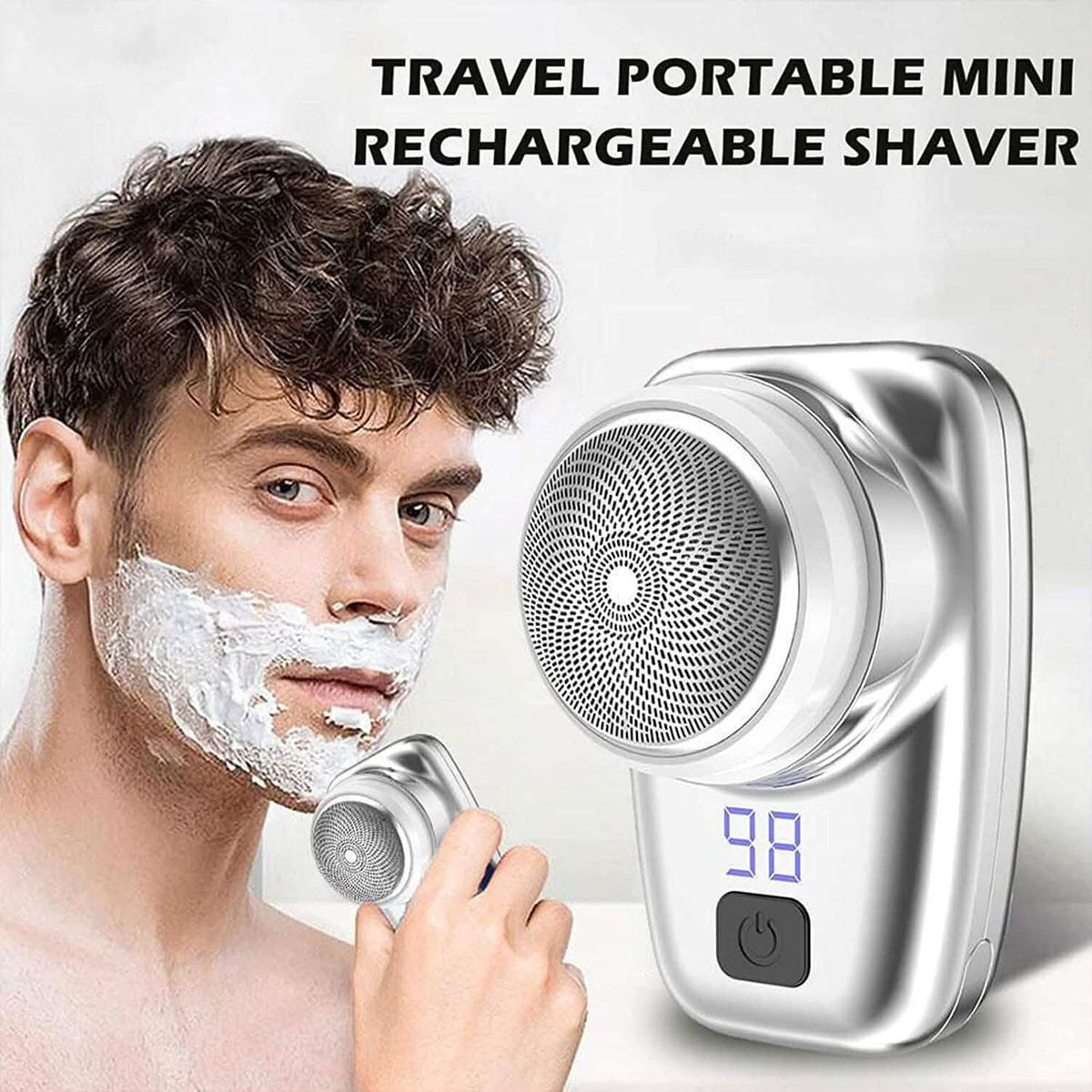Pocket Size Shaver Wet and Dry Mens Razor Men's Grooming - Tophatter Daily Deals