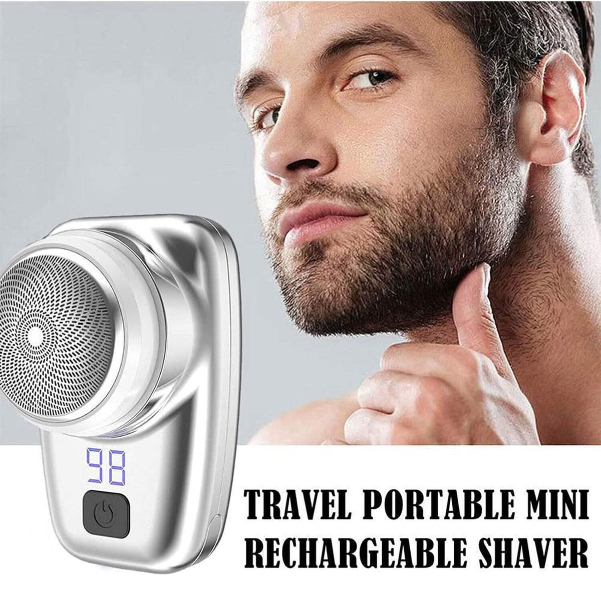 Pocket Size Shaver Wet and Dry Mens Razor Men's Grooming - Tophatter Daily Deals
