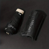 Pocket Windproof UV50 Anti-sunburn Rain Umbrella Black Outdoor Recreation - Tophatter Daily Deals