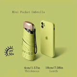 Pocket Windproof UV50 Anti-sunburn Rain Umbrella Outdoor Recreation - Tophatter Daily Deals