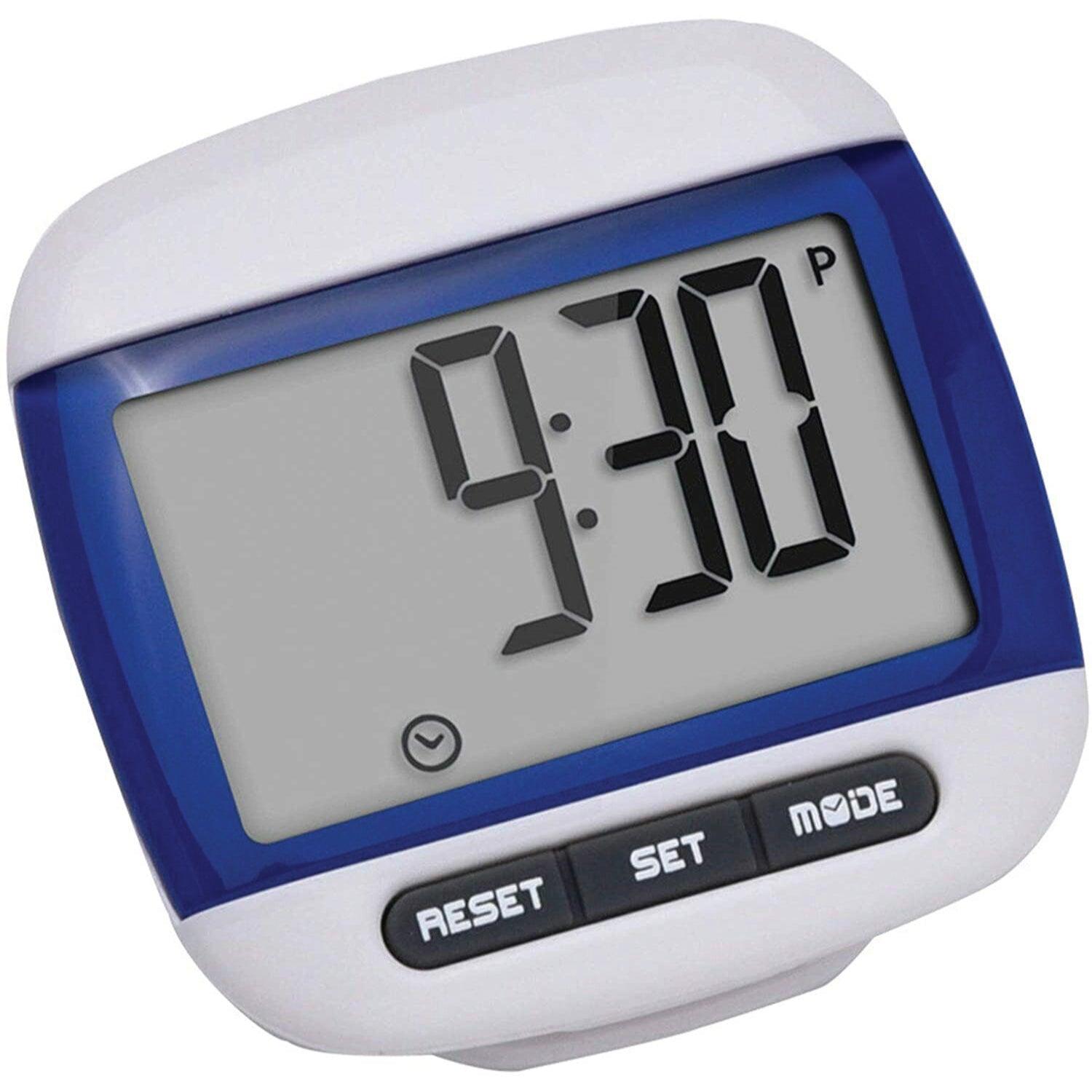 Pedometer For Walking - LCD Pedometer Step Walking Jogging Calorie Counter Distance Fitness+ Belt Clip Blue Fitness - Tophatter Daily Deals