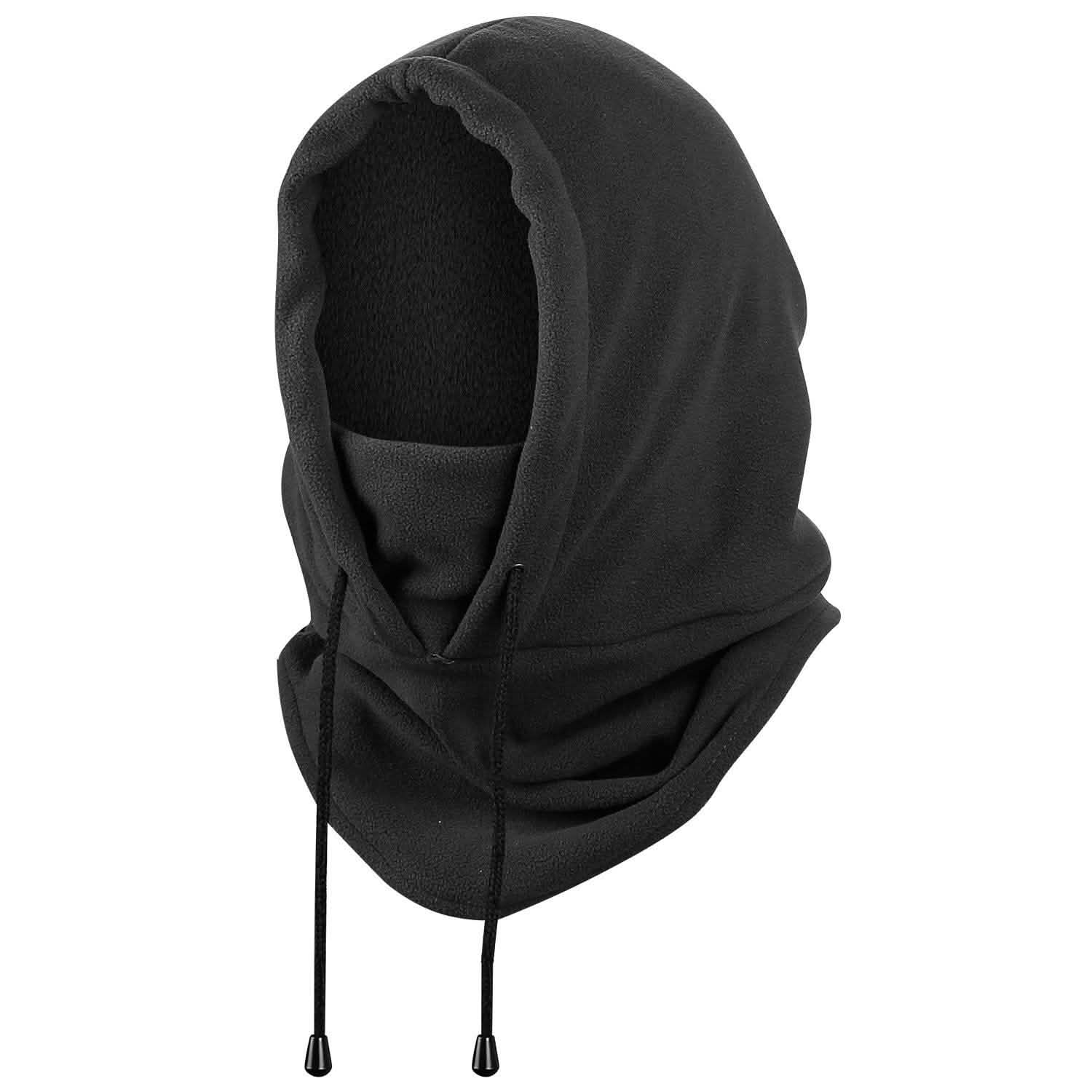 Polar Fleece Ski Mask Winter Thermal Balaclava Hat Black Hats - Tophatter Daily Deals