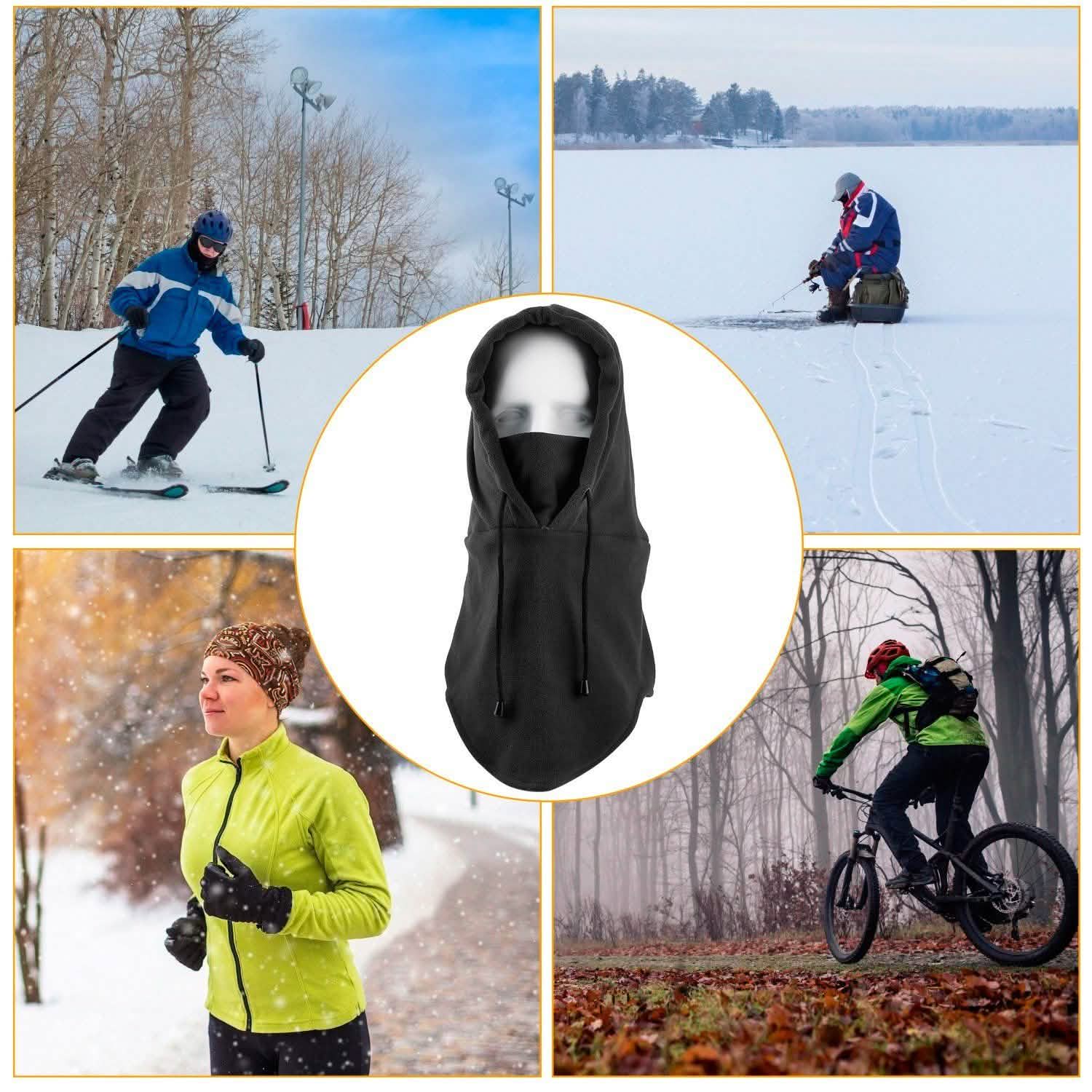 Polar Fleece Ski Mask Winter Thermal Balaclava Hat Hats - Tophatter Daily Deals