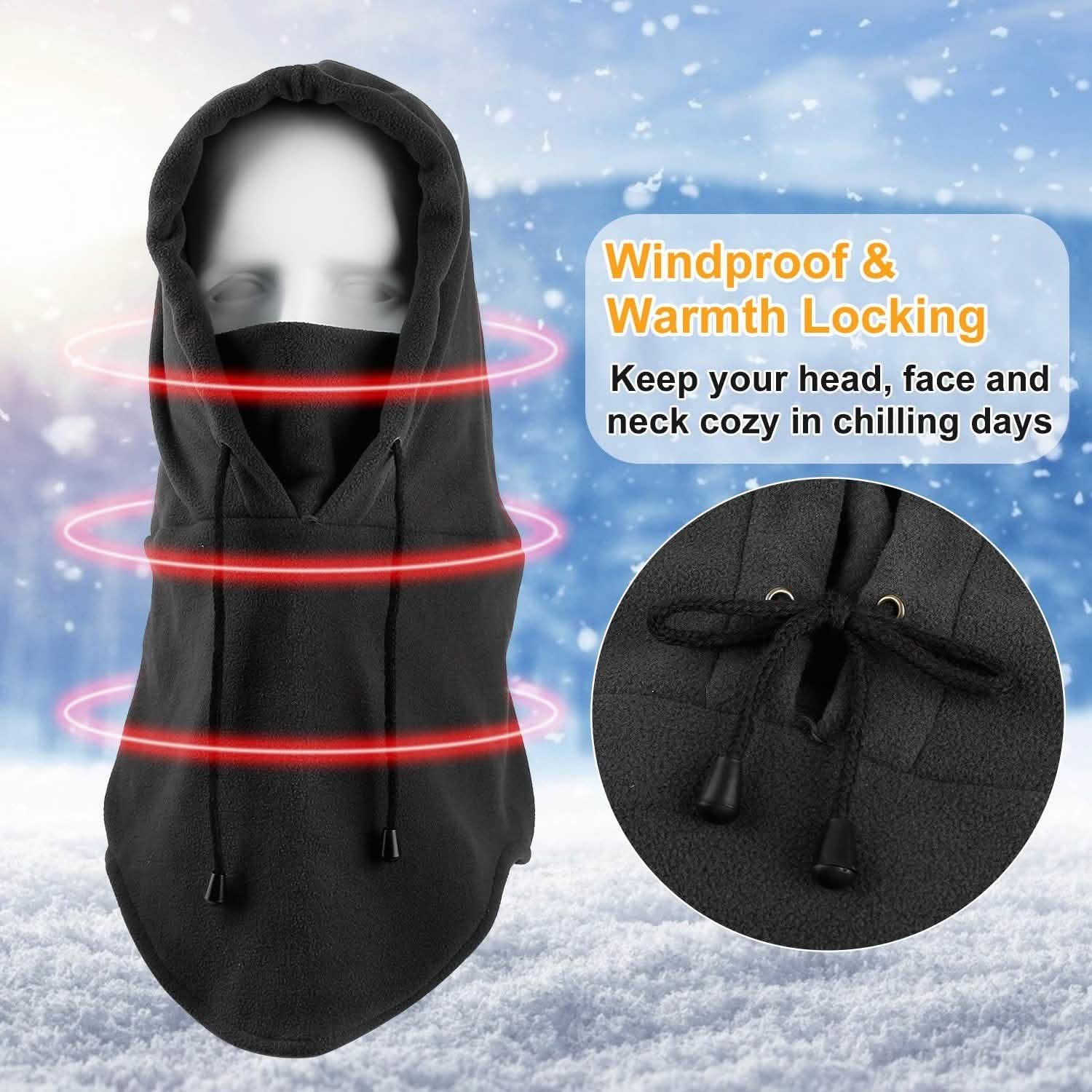 Polar Fleece Ski Mask Winter Thermal Balaclava Hat Hats - Tophatter Daily Deals