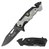 Rescue Spring Assist Police Folding Knife Law Enforcement - TOPHATTER'S ARMORY DEALS Collectible Weapons - Tophatter Daily Deals
