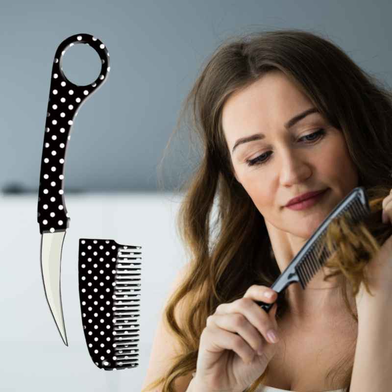 Hidden Blade Self-Defense Comb Knife Knives & Knuckles - Tophatter Daily Deals