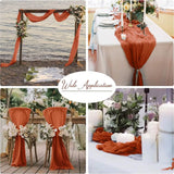 Polyester Crinkle Table Runner Furniture & Decor - Tophatter Daily Deals