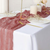 Polyester Crinkle Table Runner Dusty Rose Furniture & Decor - Tophatter Daily Deals