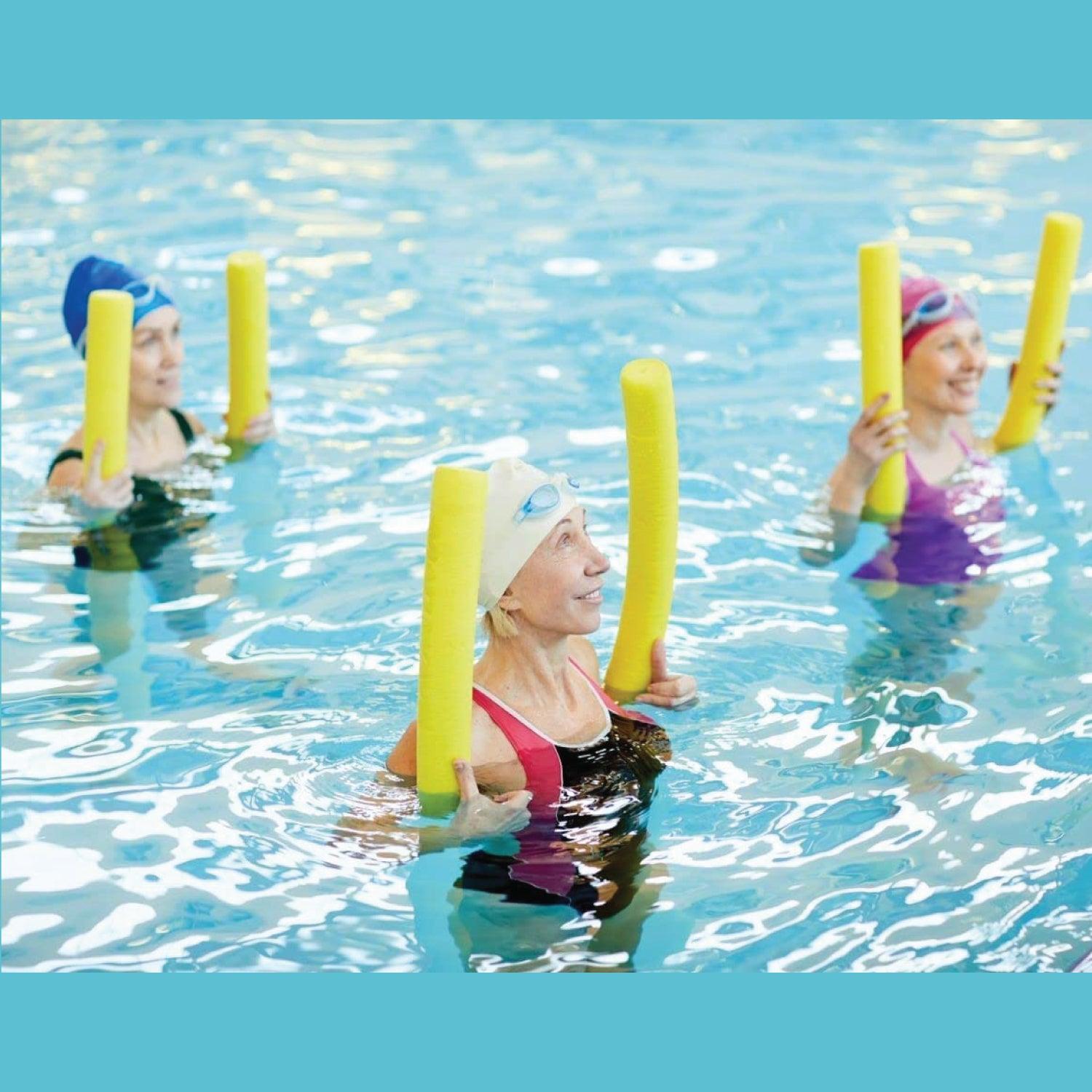 Foam Swimming Pool Noodle - 3x Swimming Pool Noodle Stick Water Float Aid Strip Blue or Red Summer & Swimming - Tophatter Daily Deals