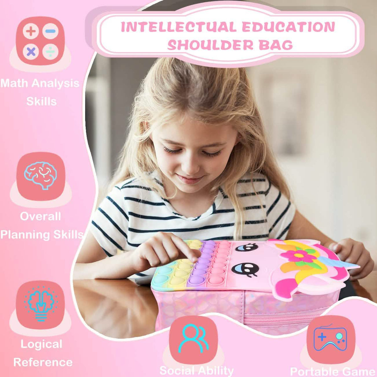 Pop Fidget Unicorn Backpack Toys & Games - Tophatter Daily Deals