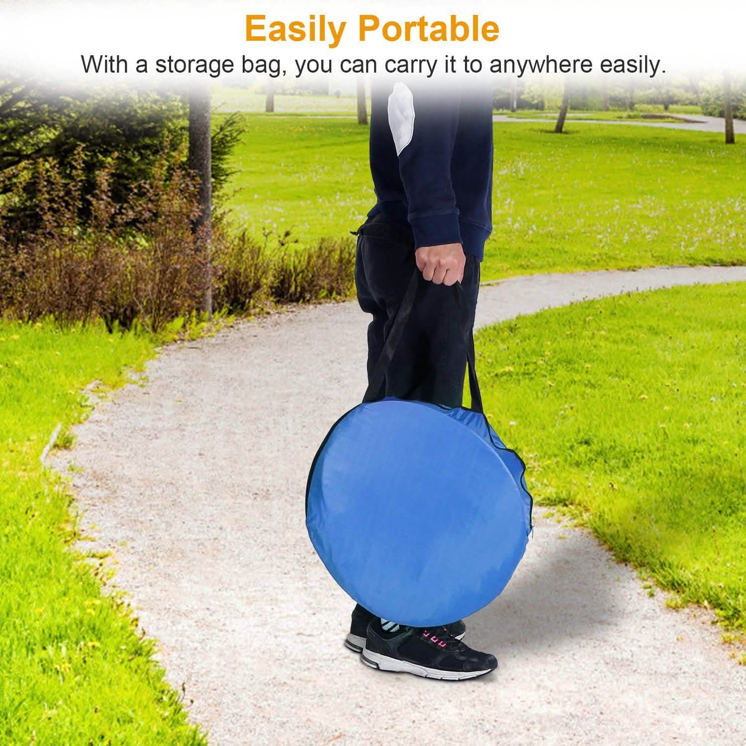 Pop Up Beach Tent Sun Shade Shelter Outdoor Recreation - Tophatter Daily Deals