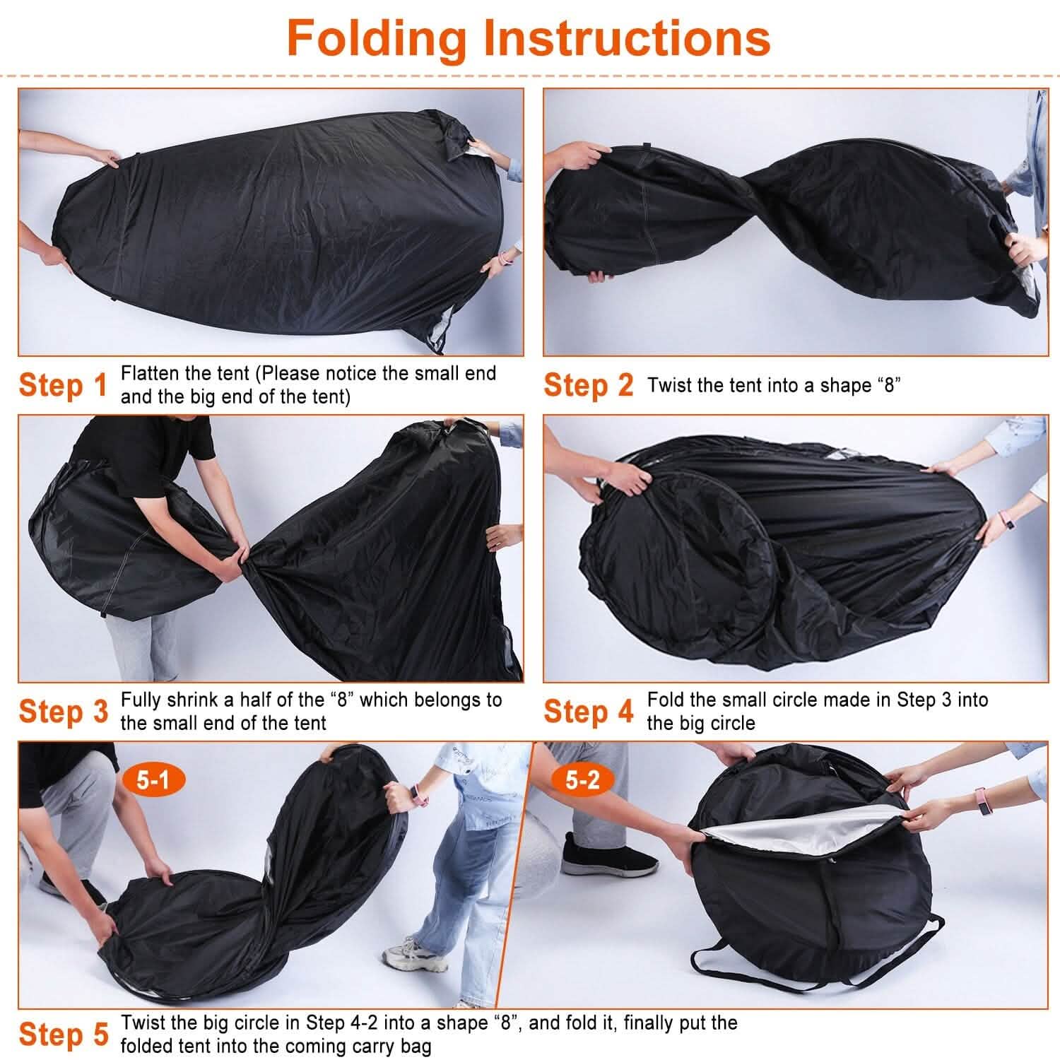 Pop Up Privacy Foldable Tent with Carry Bag Outdoor Recreation - Tophatter Daily Deals