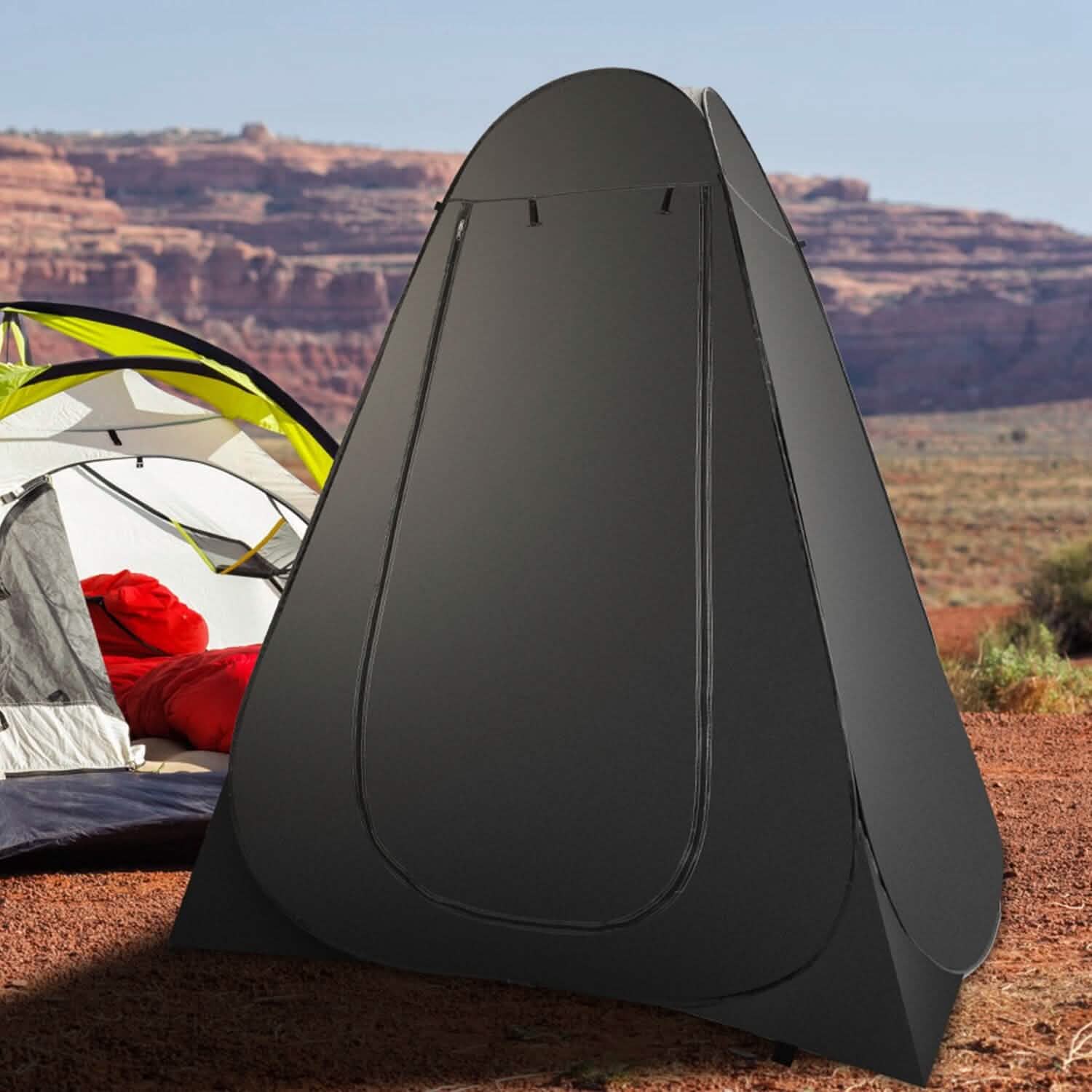 Pop Up Privacy Foldable Tent with Carry Bag Outdoor Recreation - Tophatter Daily Deals