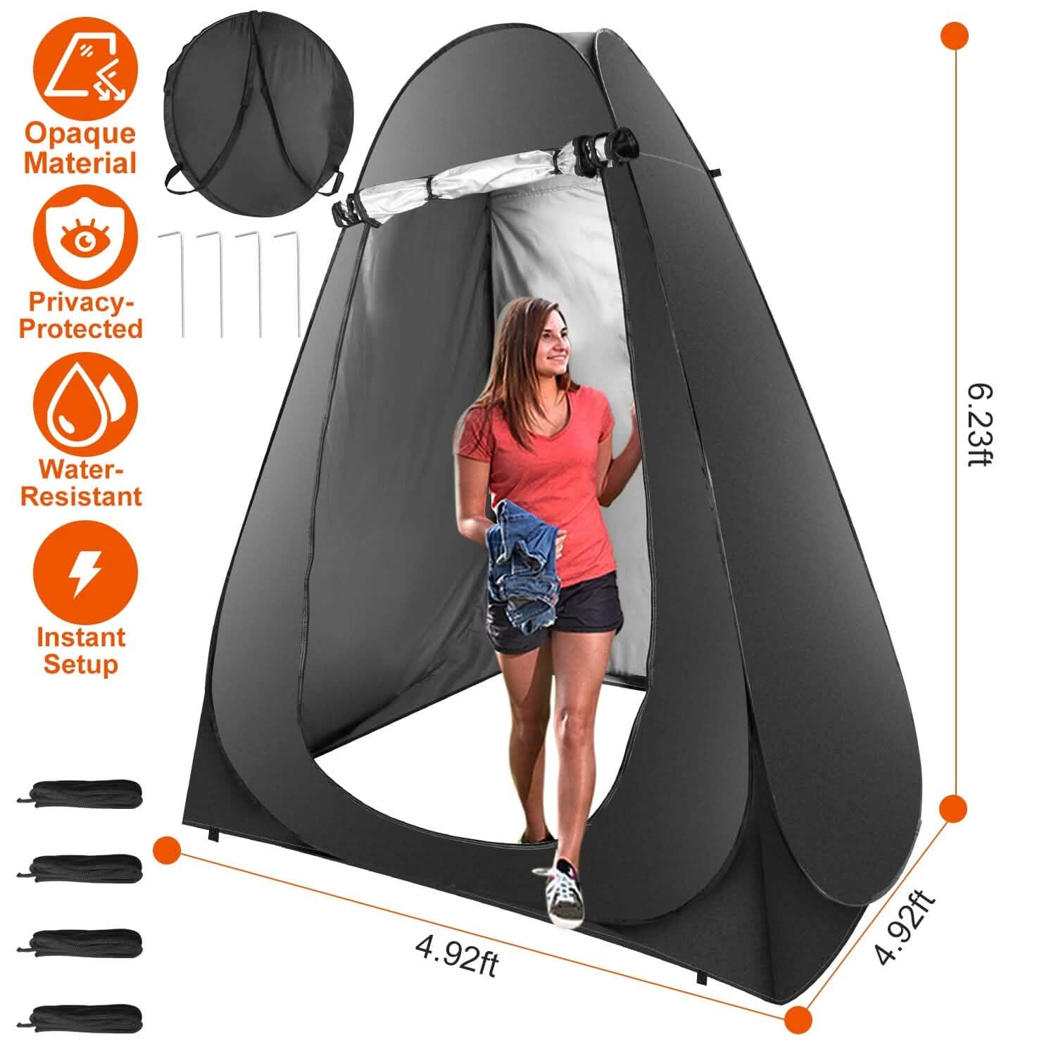 Pop Up Privacy Foldable Tent with Carry Bag Outdoor Recreation - Tophatter Daily Deals