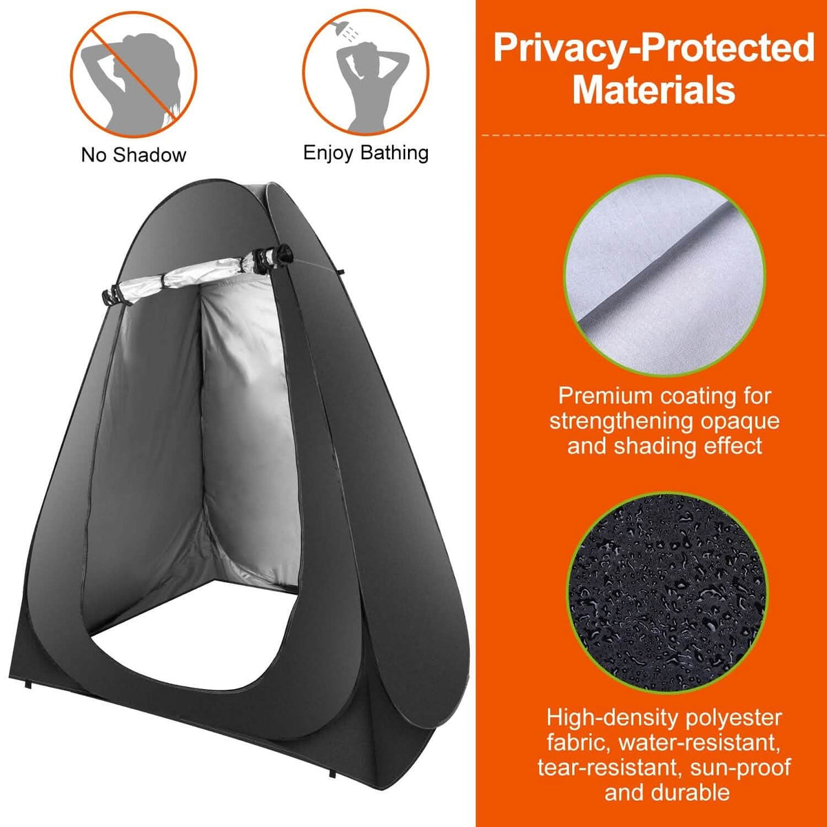 Pop Up Privacy Foldable Tent with Carry Bag Outdoor Recreation - Tophatter Daily Deals