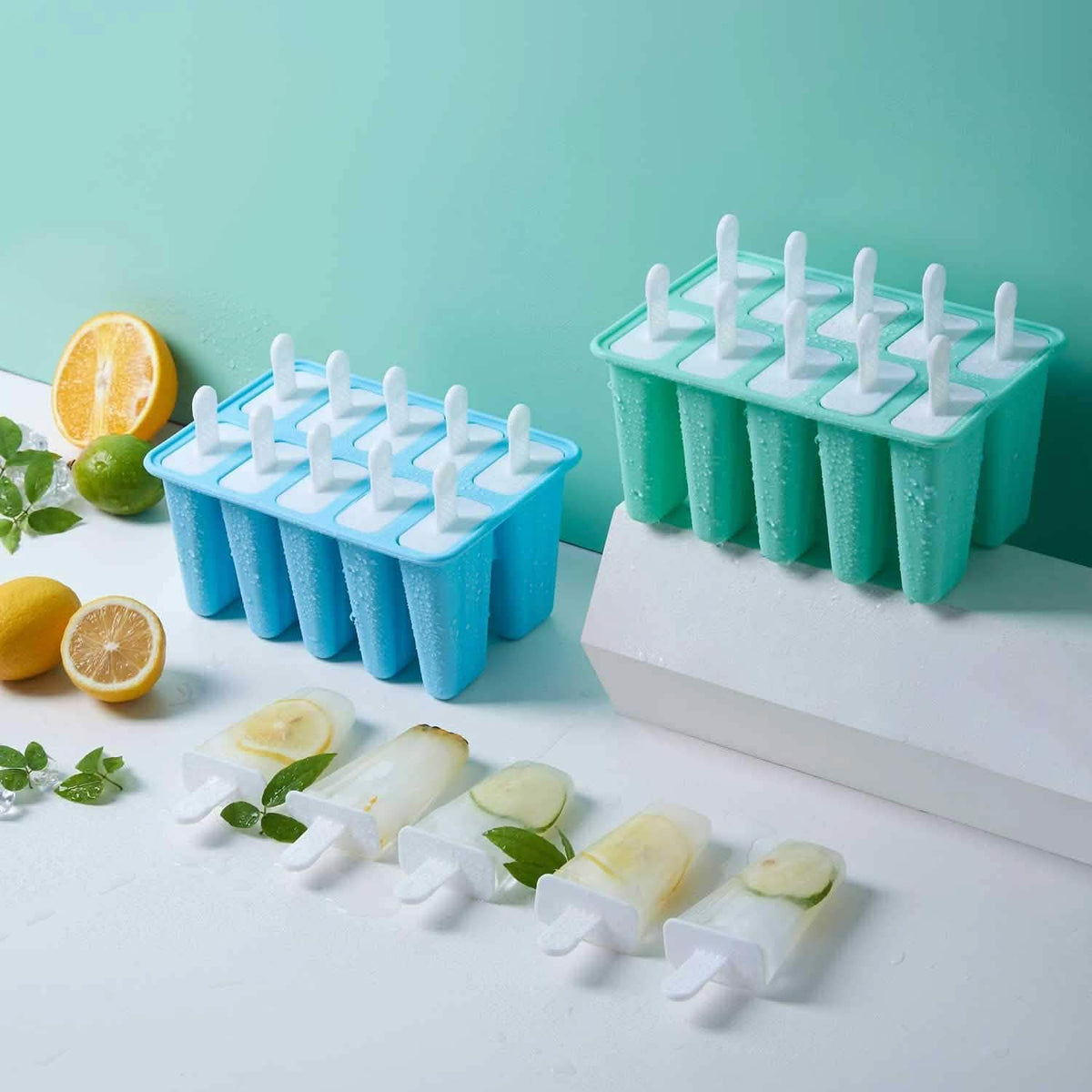 Popsicle Molds Silicone Ice Pop Molds Kitchen Tools & Gadgets - Tophatter Daily Deals