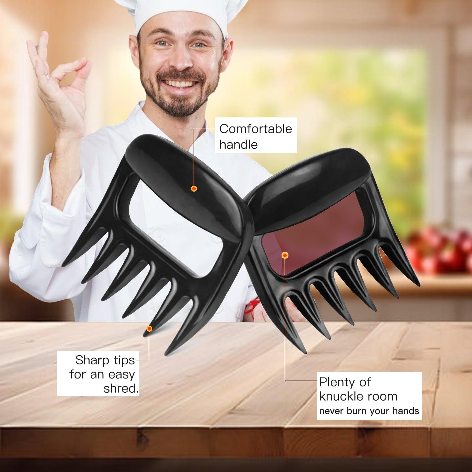 Meat Shredder Claws - Pulled Pork Shredder Claw Shredder for BBQ Black Home - Tophatter Daily Deals