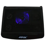 Portable 5 Fans Cooling Pad LED Light Radiator Cooling Pad - Tophatter Daily Deals