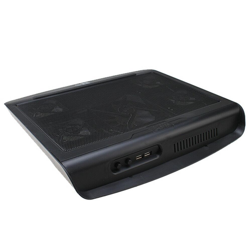 Portable 5 Fans Cooling Pad LED Light Radiator Cooling Pad - Tophatter Daily Deals
