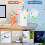 Portable Air Conditioner Fan Evaporative Humidifier 3 Speed Spray Household Appliances - Tophatter Daily Deals