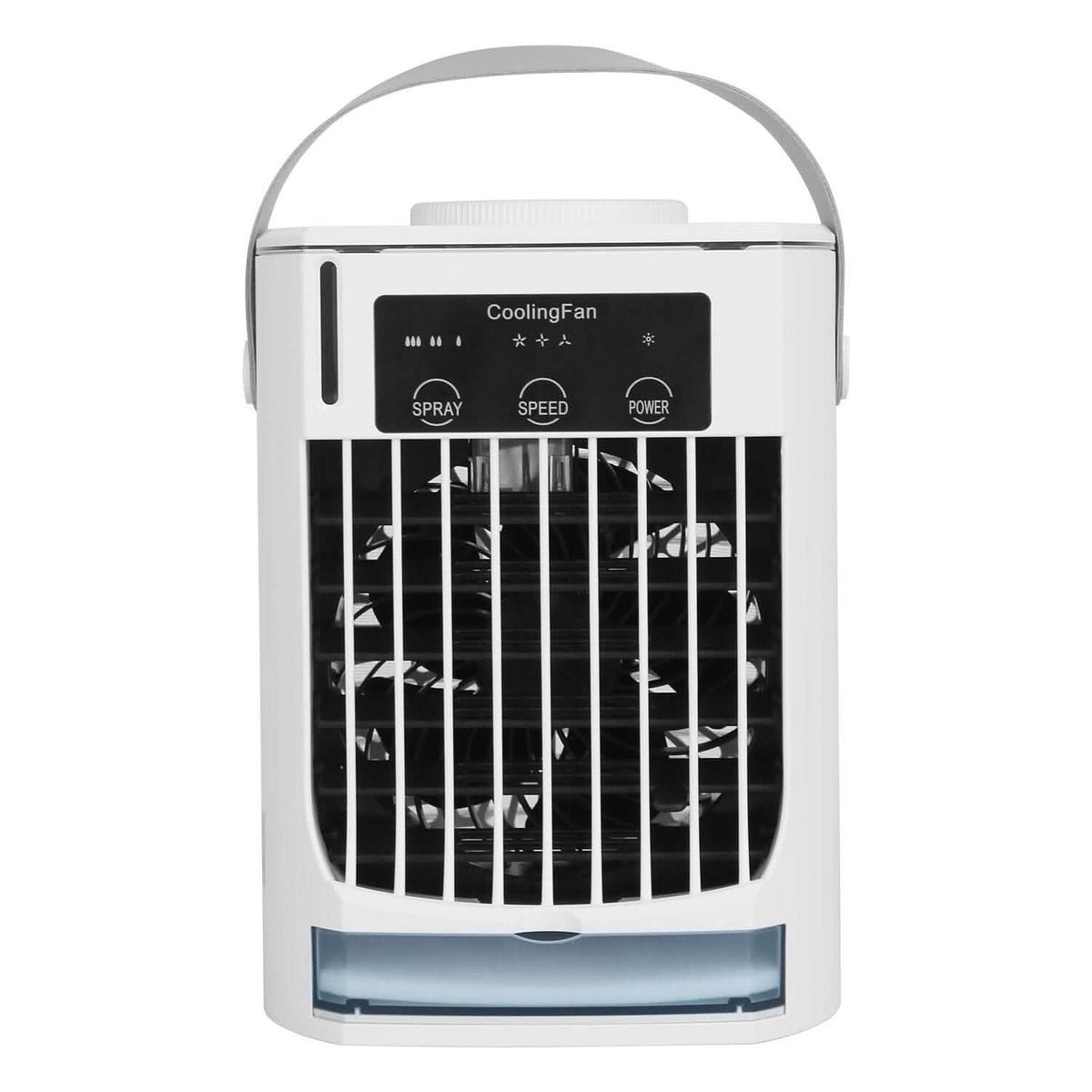 Portable Air Conditioner Fan Evaporative Humidifier 3 Speed Spray Household Appliances - Tophatter Daily Deals