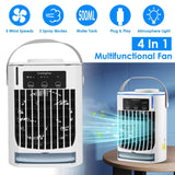 Portable Air Conditioner Fan Evaporative Humidifier 3 Speed Spray Household Appliances - Tophatter Daily Deals