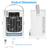 Portable Air Conditioner Fan Evaporative Humidifier 3 Speed Spray Household Appliances - Tophatter Daily Deals