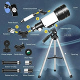 Portable Astronomical 150X Telescope 70mm Aperture Telescope Monocular With Tripod Outdoor Recreation - Tophatter Daily Deals