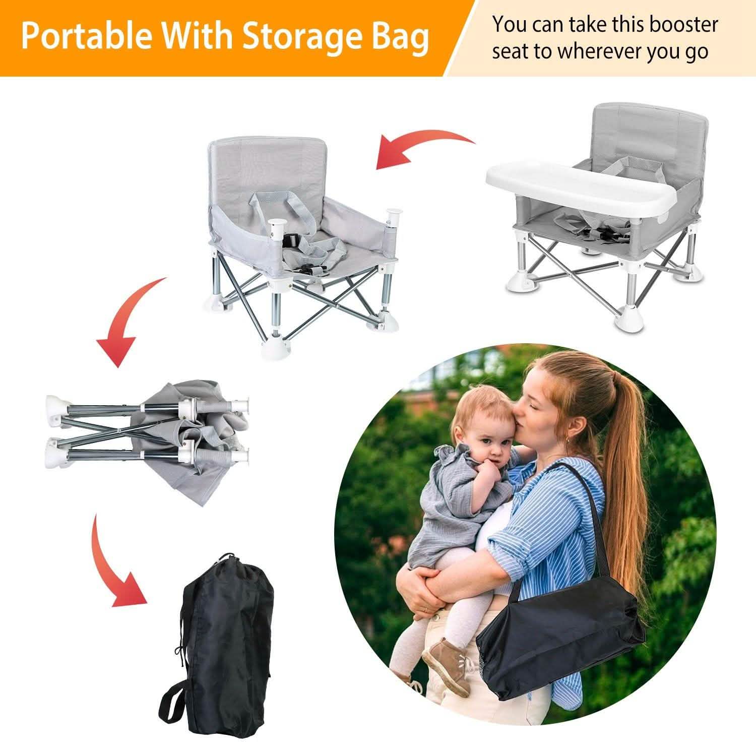 Portable Baby Travel Booster Seat Baby Gear - Tophatter Daily Deals