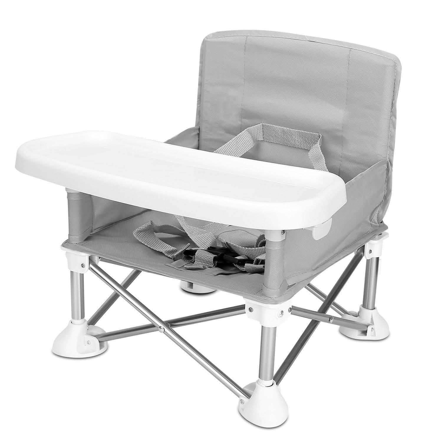 Portable Baby Travel Booster Seat Gray Baby Gear - Tophatter Daily Deals