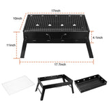 Portable Barbecue Grill Foldable Charcoal Outdoor Recreation - Tophatter Daily Deals