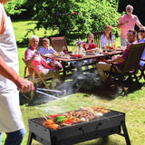Portable Barbecue Grill Foldable Charcoal Outdoor Recreation - Tophatter Daily Deals