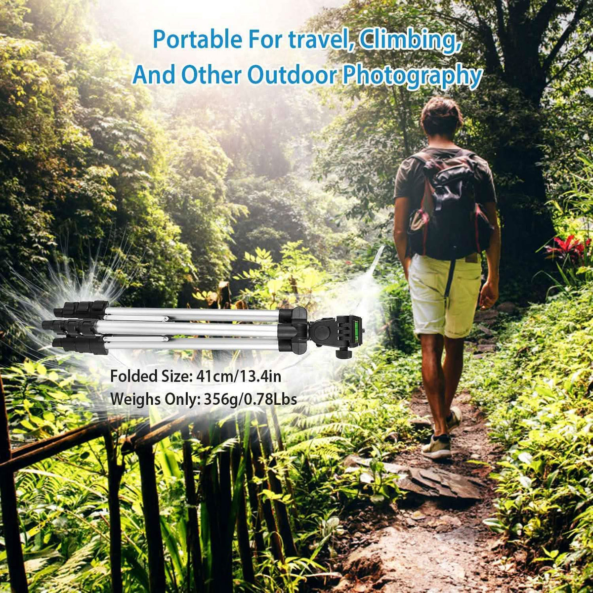 Portable Camera Tripod 45" Adjustable Camera Stand Cameras & Drones - Tophatter Daily Deals
