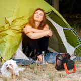 Portable Camping Lantern Fan 10000mAh Battery Powered with 4 Light Modes Outdoor Recreation - Tophatter Daily Deals