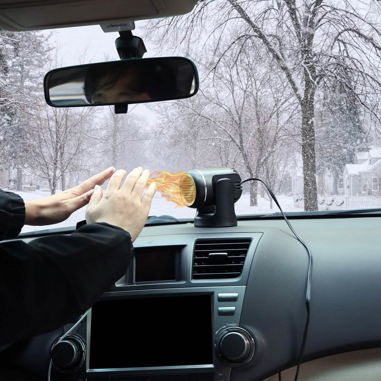 Portable Car Heater 2-in-1 Heating Cooling Fan Automotive - Tophatter Daily Deals