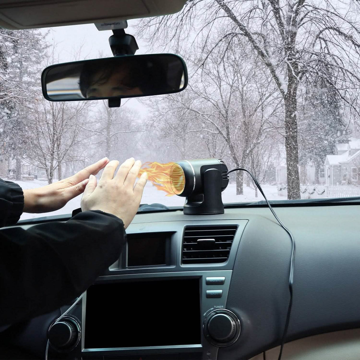 Portable Car Heater 2-in-1 Heating Cooling Fan Automotive - Tophatter Daily Deals