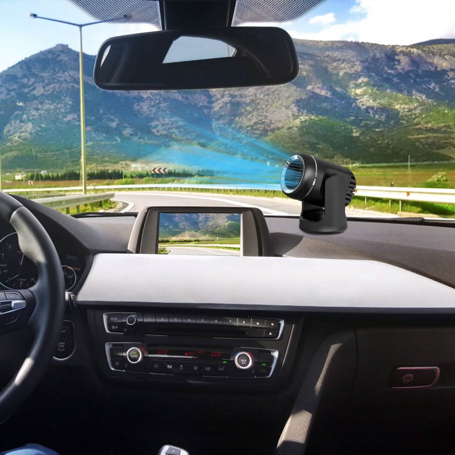 Portable Car Heater 2-in-1 Heating Cooling Fan Automotive - Tophatter Daily Deals