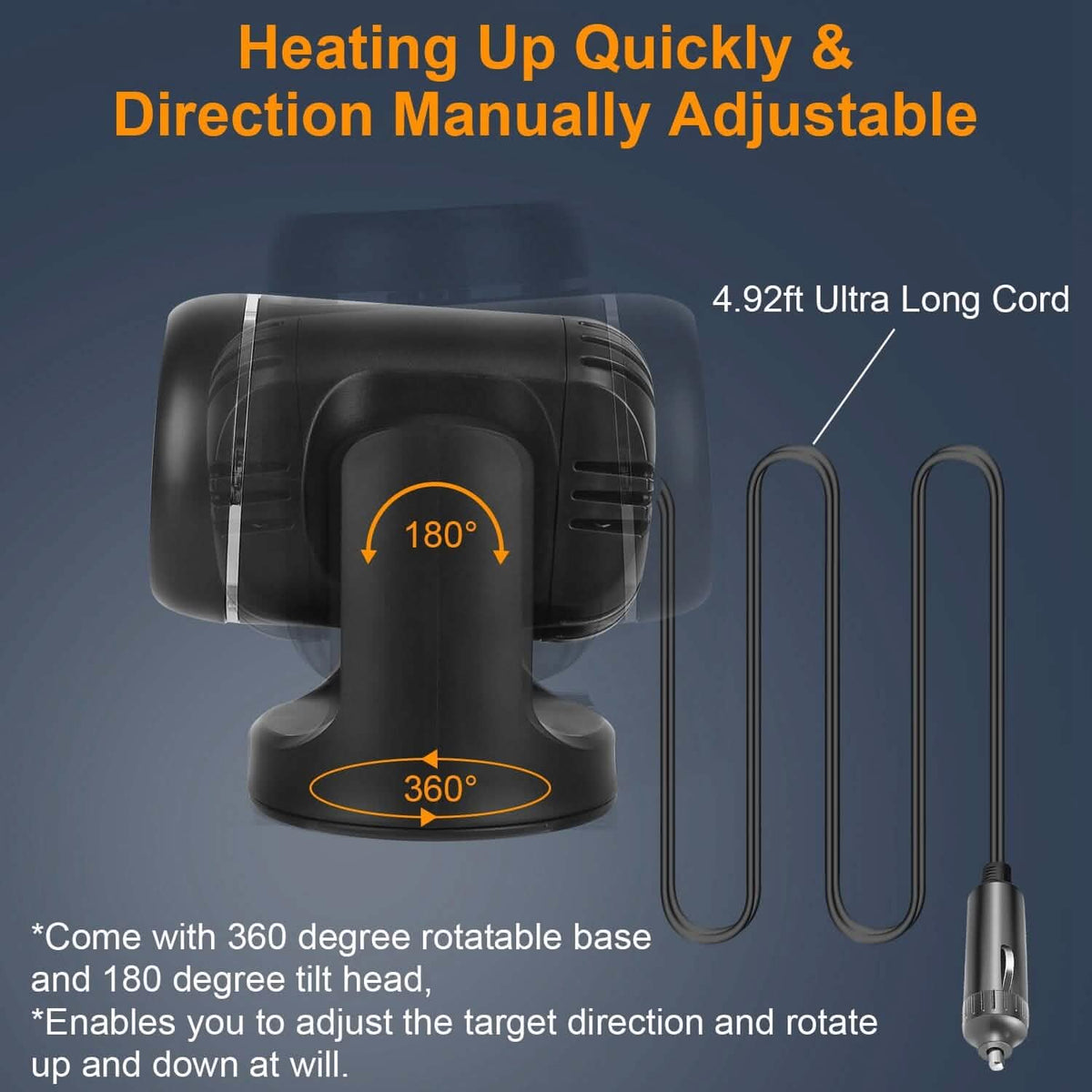Portable Car Heater 2-in-1 Heating Cooling Fan Automotive - Tophatter Daily Deals