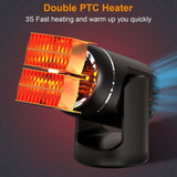 Portable Car Heater 2-in-1 Heating Cooling Fan Automotive - Tophatter Daily Deals